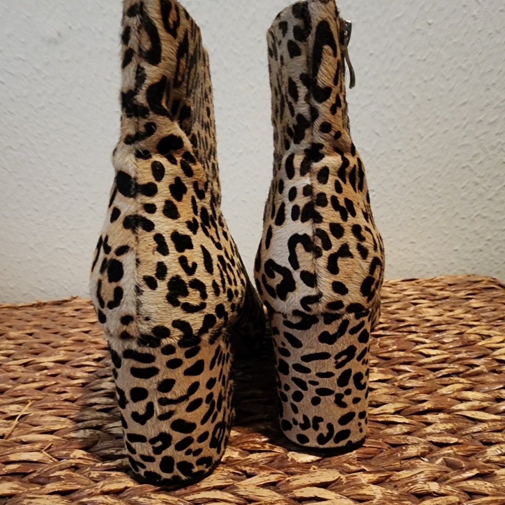 Halogen Leopard Fur Booties - Picture 6 of 8